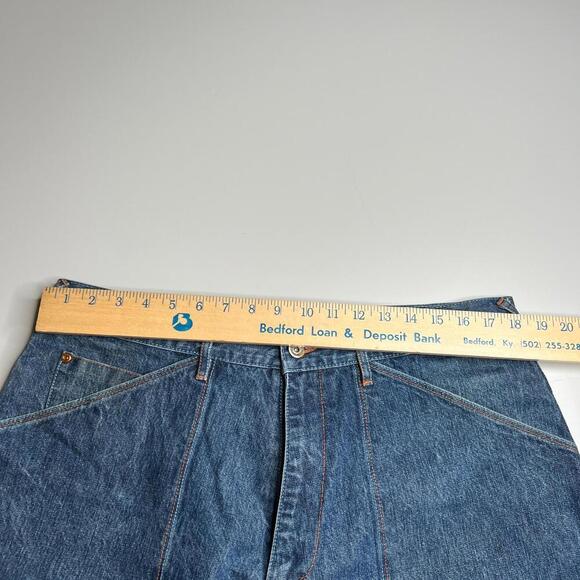 Platinum FUBU Fat Albert Jeans W36 L32 Denim Embroidered Junkyard Hip Hop Y2K - Picture 6 of 15